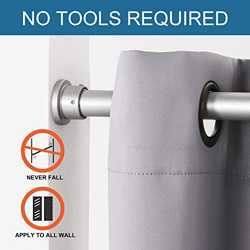 H.VERSAILTEX Decorative Extendable Width Tension Rods 28 to 50 inches