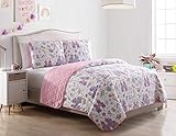 Kute Kids Unicorn Magic Castle Quilt Set, Includes Sham(s) Design Features a Castle, Rainbow, Crown and Unicorn – Available in Twin & Full/Queen (Full/Queen)