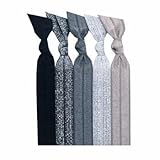 Emi-Jay Hair Tie Collections - Silver Glitter 5 Pack