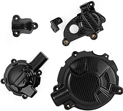 Jiewei Premium Quality Abs 炭素繊維のオートバイのエンジンカバー保護キャップ4pcsのためのabs W S1000rr S1000 Rr 19 Color Carbon Fiber