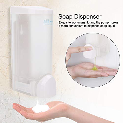 Q-HL Zeep Dispenser Enkele Hoofd Handmatige Hand Vloeibare Zeep Lotion Dispenser Opknoping Zeepfles Voor Badkamer… - Afbeelding 3