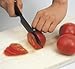 Kyocera Advanced Ceramic Revolution Series 5-inch Micro Serrated Tomato, Utility Knife, Black Blade