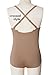 DANSHOW Women and Girls Nude Seamless Camisole Undergarment Leotard with Transition Straps