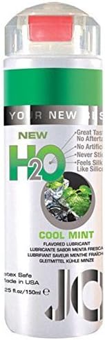 System Jo New H2o COOL MINT Flavored Water Based Lubricant (Super Long Lasting, Never Sticky or Tacky, 100% Latex Safe) : Size 5.25 Fl. Oz / 150ml by Mestyle