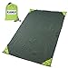 Portable Pocket Blanket Tarp Ground Sheet - 74X55 Inch, Built-in Pocket, Lightweight, Compact, Water-Resistant KAMUI | Ideal for Picnic, Festival, Park, Hiking, Camp, Travel, Outdoor, Hunting (Green)
