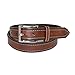 Nautica Boys' 25mm Tubular Belt with Leather Overlay, Brown, 26