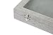 Wuligirl Glass Top Velvet Necklace Ring Jewelry Display Tray Storage Necklace Ring Organizer Showcase Lockable(Mix Jewelry)