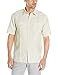 Cubavera Men's Short Sleeve Tucking Woven Shirt with Two Flap Pockets
