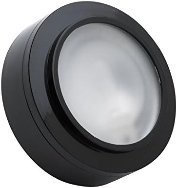 Alico Industries MZ401-5-31 Zee-Puk Collection 1-Light 12V Puck Light, Black Finish with Frosted Lens