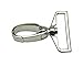 Generic 6 Piece Silvery Inside Diameter D-Ring Olive Shape Claw Swivel Eye Lobster Snap Clasp Hook for Strap