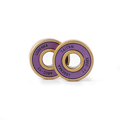 LOSENKA Professional Skateboard Bearings, Fancy Skateboard Bearings, Titanium Alloy Process Limit Skateboards,8-Pack - Thumbnail 4