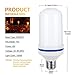 LED Effect Flame Light Bulbs, Acaxin Flickering Flame Bulb 4 Modes with Upside Down Effect, 4W-200Lumen, E26 Base LED Bulbs, Flame Bulbs for Christmas Home/Hotel/Bar/Party Decoration(2 Pack)