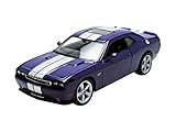 Welly 2013 Dodge Challenger SRT Hard Top 1/24 Scale Diecast Model Car Purple