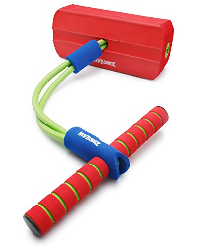 Foam Pogo Stick Jumper for Kids by New Bounce|100% Safe, Bouncy Toy for Toddlers|Fun Foam Hopper for Children|Squeaks with Each Hop|Great Gift for Girls and Boys (Red)