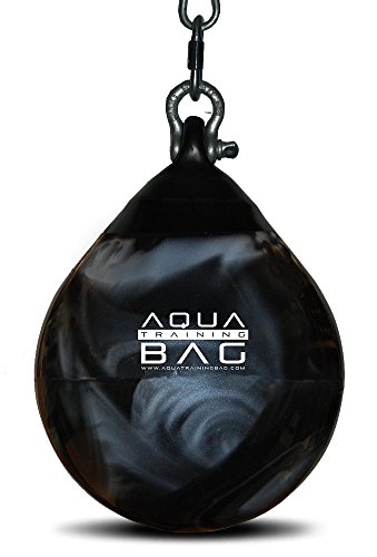 Aqua Training Bag Head Hunter Bag, 9 Inch, 15 Pound Slip Ball Punching Bag Hybrid(Haymaker Black)