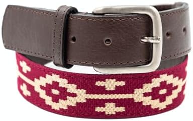 Signature Map Leather Belt by Vietri at Amazon Men display picture 2
