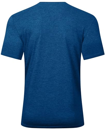 KEFITEVD Sports Shirt Short Sleeve Men's Functional Shirt Summer T-Shirt Men Breathable Running Shirt Lightweight Hiking Shirt