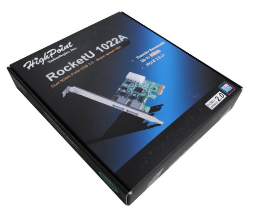HighPoint RocketU 1022A SuperSpeed USB 3.0 PCI-Express 2.0 x1 Non-RAID HBA
