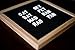 Letter Board with 340 ¾ Inch Characters Vintage Felt Letter Boards Oak Frame with Scissors and Black Bag 10