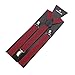 TopTie Unisex Suspenders Solid Color Y-Back Clip Suspender - 1 Inch Wide