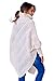 WozWoz Women's Polo Neck Knit Poncho Cape Sweater with Sleeves