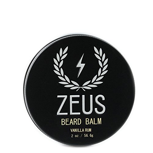 ZEUS Conditioning Beard Balm, Vanilla Rum, 2 Ounce