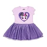My Little Pony Girls' Twilight Sparkle Tulle Costume Dress, Lilac/Grape, M-5/6