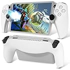 L’QECTED PS Portal 用 ケース カバー PlayStation Portal リモートプレーヤー 専用 シリコンケース ソフトカバー 落下防止 衝撃吸収 指紋防止 滑り止め 装着したまま充電可能 PSポータル アクセサリー(半透明ホワイト)