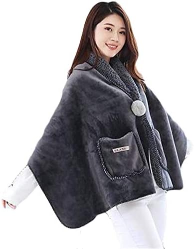 Amazon Tesss ひざ掛け 着る毛布 ポンチョ 毛布 ルームウェア もこもこ ふわふわ 肩掛け ショール 防寒対策 掛け布団 吸湿発熱 洗濯可能 冷房対策 男女兼用 北欧風 65 170cm 着る毛布 かい巻き オンライン通販