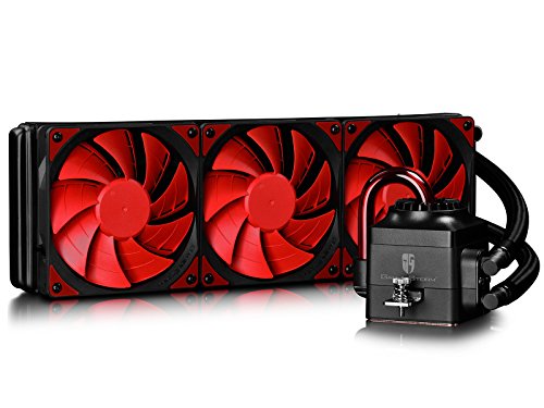 DEEPCOOL GAMERSTORM CAPTAIN 360EX Gaming AIO Water CPU Cooler for Intel AMD Processor (AM4 Compatible), Red, 3-year Warranty