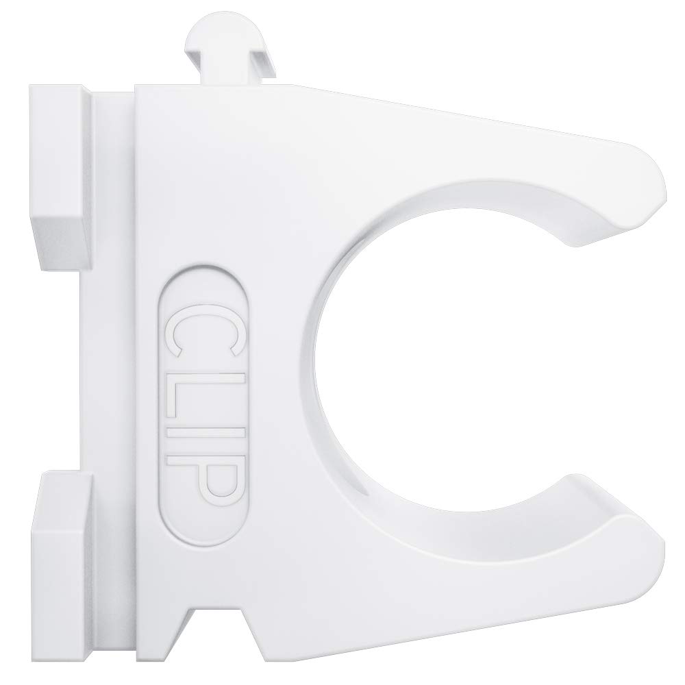 fischer Pipe Clip RC IEC 63, High Flexibility, Compatible with 11 mm Profile Rails, Easy Installation with Slotted Hole, Coupling of up to Three Pipe Clips, Pack of 15