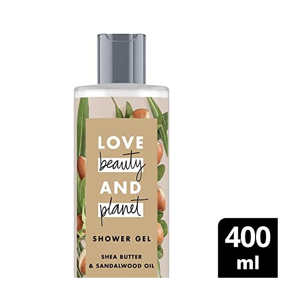 Love Beauty And Planet Majestic Moisture Shower Gel for Dry Skin Shea Butter and Sandalwood Oil Paraben 1 Piece (400ml)