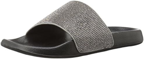 LFL by Lust for Life Women's Slang Slide Sandal, Black, 7 Medium US