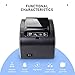 WiFi POS Receipt Printer, MUNBYN Black 80mm Direct Thermal Printer with USB Serial Ethernet,Support Android iOS Windows PC 300mm/sec ESC/POSthumb 1