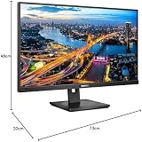 Philips 276B1 27 Inch QHD 75Hz 4ms IPS Monitor USB-C Dock Speakers view 6