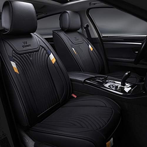 チャイルドシートカバー 前面 そして リア 10 Off 5席 の ユニバーサル 四 レザー エアバッグ 色 黄 パッド 季節 防水 互換性のある