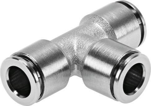 Festo 578384 NPQH-T-Q12-E-P10 Push-In T-Connector, Pack of 10