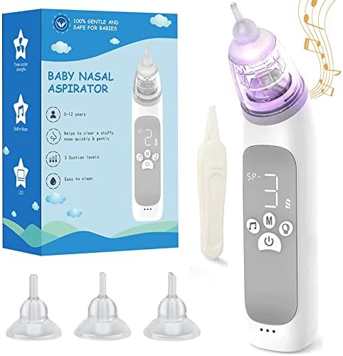 Horigen Nasal Aspirator For Baby, Rechargeable Nose Sucker For Baby