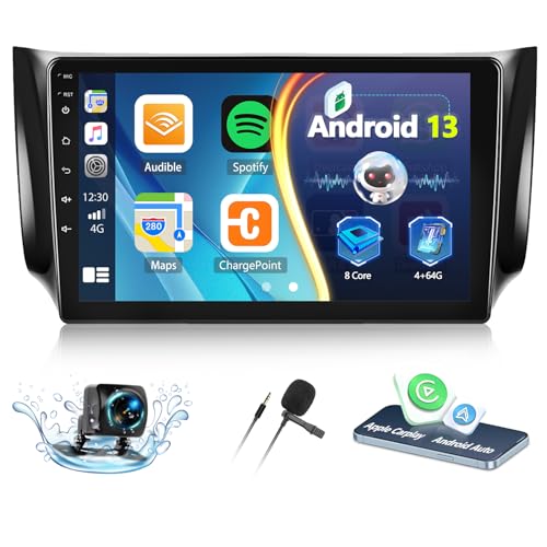 Photo 1 of SIXTOP [8-Core 4+64G] Android Car Stereo for Nissan Sylphy B17 Sentra 2013-2017 with Carplay Android Auto 59 Theme 10.1 inch Touch Screen Bluetooth 5.0 FM/RDS Network Radio DSP 32EQ AI Voice GPS
