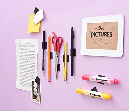 105-Piece Flexible Magnetic Squares for Light Everyday Use; Strong Adhesive - Just Peel & Stick - Thumbnail 2