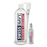 SWISS NAVY Premium Silicone Lubricant (32oz) PLUS FREE 2oz Bottle by SWISS NAVY