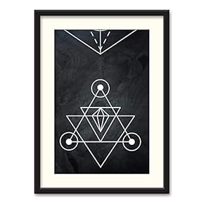 NWT Black Paper Framed Canvas Wall Art for...