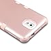 ULAK Galaxy Note 3 Case, Note 3 Case Knox Armor 3 in 1 PC+Silicone Hybrid Dust Scratch Resistance Anti-Slip Cover for Samsung Galaxy Note 3,Note III,N9000,N9005,Rose Gold