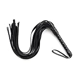 EBTOYS Catwoman Whip Leather Whip Harness Handle Whip for Halloween Cosplay Accessories (Black)