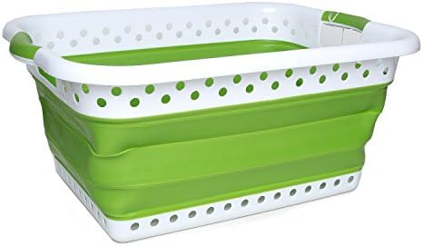 Smart POP UP Collapsible Laundry Basket – Space Saving Foldable Storage Container – EASY to use and carry – Versatile Portable Organize