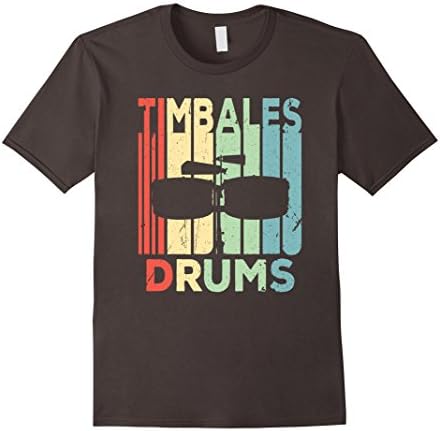 Mens Timbales Drum Vintage T Shirt 2XL Asphalt