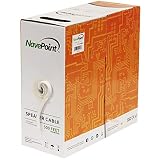 NavePoint 500ft in Wall Audio Speaker Cable Wire CL2 14/2 AWG Gauge 2 Conductor Bulk White