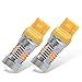 YITAMOTOR 7443 7440 LED Bulb Amber for Turn Signal Light, 7444NA 7440a w21w LED Running Light Bulb for Car Truck Motorcycle Yellow, 21 SMD 3528 Chips, 12V-24V, Low Power, 2-Pack
