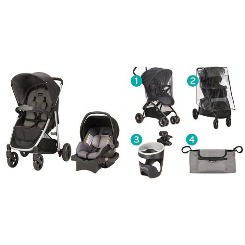 evenflo flipside stroller travel system