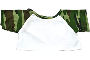 TEDDY MOUNTAIN Adorable Camo Specialtee Fits Most 8 to 10 inch Stuffed Animals